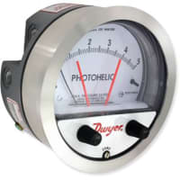 Salidas del relais de la galga de presión diferenciada SPDT, 24VDC, hembra 1/8 " NPT de 0-2 " H2O,