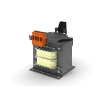 Transformador, control, término de la abrazadera del resorte, 75VA, 240/480V adentro, 24V hacia fuera