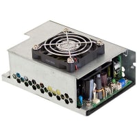 Power Supply, AC-DC, Open Frame, Medical, 400W, 12V, 33.3A, Side Fan, w/Cover