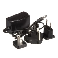 C.C. permutable europea de Reino Unido US Plugtop 6W 9V de la fuente de alimentación de AC-DC 0 a 670mA