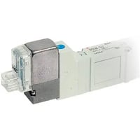 La válvula, 2 postula el solenoide del sgl, cuerpo pinta, 5 pinta, piloto interno, 24VDC, L enchufe, 6m m