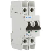 Interruptor, FAZ, curva de D, 2 poste, 8A, 240 VAC, terminales del tornillo