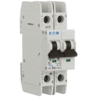 Interruptor, FAZ, curva de D, 2 poste, 16A, 240 VAC, terminales del tornillo