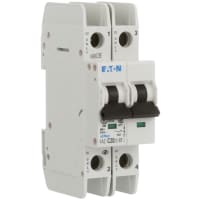 Interruptor, FAZ, curva de C, 2 poste, 20A, 240 VAC, terminales del anillo
