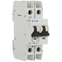 Interruptor, FAZ, curva de D, 2 poste, 3A, 240 VAC, terminales del anillo