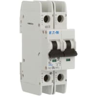Interruptor, FAZ, curva de D, 2 poste, 5A, 240 VAC, terminales del anillo