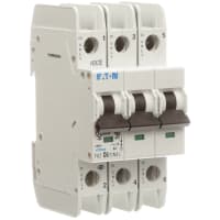 Interruptor, FAZ, curva de D, 3 poste, 6A, 240 VAC, terminales del tornillo