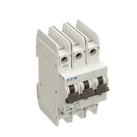 Interruptor, FAZ, curva de B, 3 poste, 3A, 240 VAC, terminales del anillo