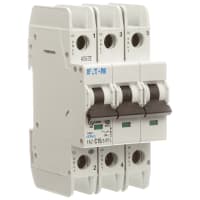 Interruptor, FAZ, curva de C, 3 poste, 15A, 240 VAC, terminales del anillo
