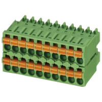 El PWB tapa Empujar-En serie del control de Combicon de la posición 11 de 3.5m m 16AWG 160V 8A