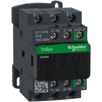 No-Invertir el contactor, 100-250V, 18A, 3P, serie de TeSys Deca