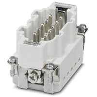 Conectador; Resistente; Relleno del contacto; 10P; M; 26-16AWG; 14A/600V; Hermane Empujar-En