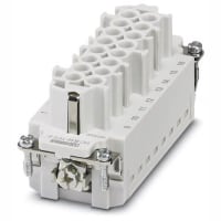 Conectador; Resistente; Relleno del contacto; 16P; F; 26-16AWG; 14A/600V; Hermane Empujar-En