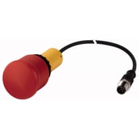 No-Iluminado, 3-Pos perilla del apretón del interruptor w/Thumb, plata, 2NC, el 1m, C22-Series