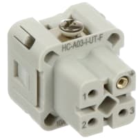 Conectador rectangular HC-A03-I-UT-F