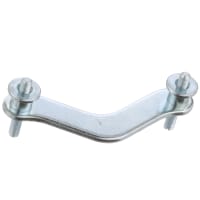 El soporte para el uso con galga y las U-abrazaderas, cinc de 2-1/2 " plateó el acero