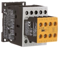 Contactor, bobina de seguridad 24V, 12A, 3-Pole, 2No-3Nc, carril del dinar, serie del IEC de XT