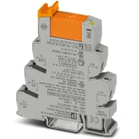 Parte modular, relais electromecánico de la salida, 24 V adentro, 250 V, 6A hacia fuera, carril del estruendo