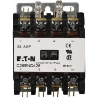 Contactor definido del control del propósito, 30A 4 poste 24V abierto