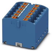 Distribution Block 12-Conn, 500V, 24 A, Push-En, 12 x 2, PTFIX Series