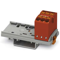 Alineación 6-Conn, 500V, A del bloque de distribución 24 w/Vert, Empujar-En, serie de PTFIX