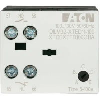 ACCESORIO, CONTACTOR, MÓDULO del CONTADOR DE TIEMPO, ON-DELAY, 0.05-1s, 24 VAC/VDC