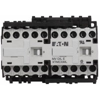 MINI CONTACTOR; 3 POSTE; 6.6 Amperio; El invertir; BOBINA 120VAC