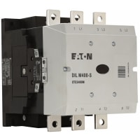 Contactor, 3 poste, 400 amperio, marco M, 2No-2Nc aux., bobina estándar 120Vac