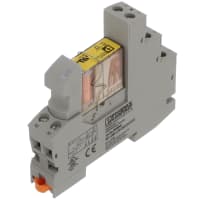 Mini relais de la energía; término del tornillo; 24VDC; DPDT; fuerza-dirigido; RIF-1-RSC-LDP-24DC/2x21/FG
