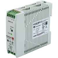 Fuente de alimentación, 50W, 24VDC, montaje del carril del dinar, tornillo, compacto