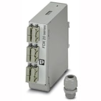 Accesorios, caja de empalme del carril del estruendo, fibra de vidrio, GOF, duplex del SC, M20,6 ranuras, ningunas coletas
