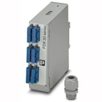 Accesorios, caja de empalme del carril del estruendo, fibra de vidrio del solo modo, duplex del SC, ranuras M20,6