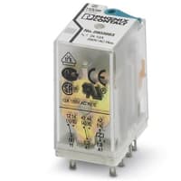 Accione el relais, DPDT, 110VDC/250VAC, 250VDC, 12A, RIFLINE TERMINAN series del RELAIS