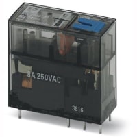 Relais; relais miniatura; enchufable; REL-MR-BL-24DC/21-21/MS