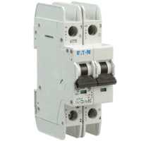 Interruptores miniatura, 3A, 2 poste, curva de C, 125 VDC, UL489, serie de FAZ-NA