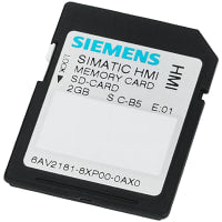 La tarjeta de memoria de SIMATIC SD 2 GB asegura la tarjeta de Digital