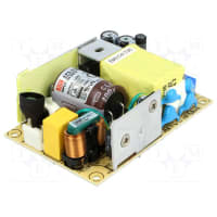 Fuente de alimentación, CA-CC, estructura abierta, 65 W, 24V@2.71A, entrada de 80-264V, clase II