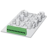 Serie terminal del control de Combicon de la posición del tornillo 5.08m m 4 12AWG 400V 24A del PWB