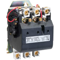 Contactor, Sz4, 3Ph, Opn, 120/240V,