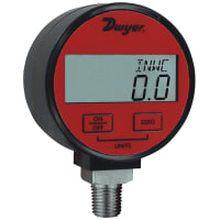 Galga de presión de Digital, 1 exactitud del PCT, aire y gases, -30 en Hg-0-100 PSI