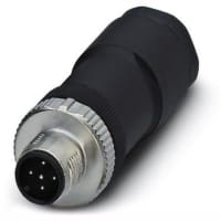 Conectador circular; Enchufe; Pernos masculinos; posición 5; M12-5; 4A; 60V