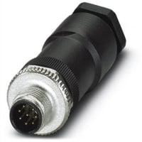 Pernos masculinos serie del enchufe del conectador circular de Wireable del campo de la posición M12-8 2A 30V de 8