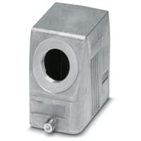 Connector housing; Hood; Side Entry; B10; Locking Clip en Base Bottom