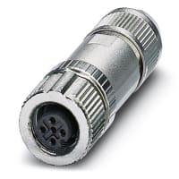 Connector; circular; CONN 5POS SHIELDED SKT STRAIGHT; SACC-M12FS-5PL SH
