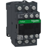 Contactor LC1D, 3P, 3NO, AC-3, 40V, 32A, 24VDC, serie de TeSys Deca