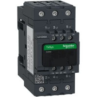 Contactor LC1D, 3P, 3 NO, AC-3, 40V, 40 A, 480 VAC, 50/60 hertzio, serie de TeSys Deca