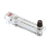 El flujómetro, RMA, agua de 1-11 GPH, los 2in escala, acumulador del 4%, válvula del acero inoxidable, nptf del 1/8in