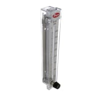 Flujómetro, RMC, 40-400 SCFH, aire, SS, 2% del acumulador, nptf del 1/2in, serie del RMC