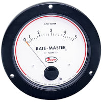 Flujómetro, RMVII, DIAL, 0-5 GPM del agua, los 5in, montaje del panel, acumulador del 5%, los 3/4in NPTF