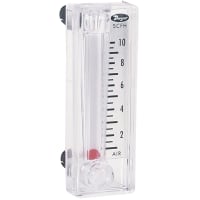 Flowmeter, MMF-10-PV, el + 10% FS Acc, air de 1-10 SCFH, Bottom Mounted Valve